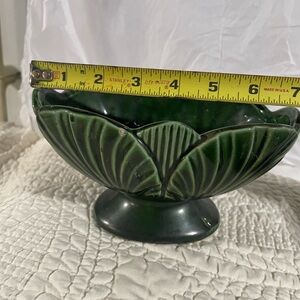 Vintage Green Ceramic Bowl